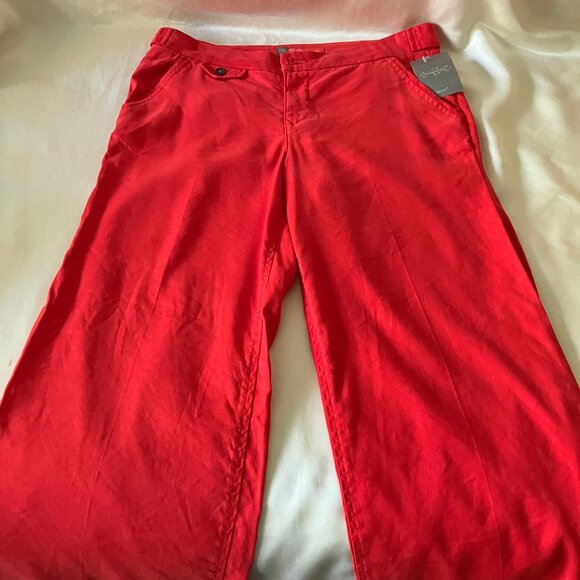 Anthropologie Level 99 women's trousers/jeans red color Size 29/30 (adjustable) - Picture 3 of 16